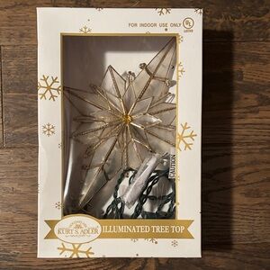 Kurt Adler Gold Star Tree Topper
